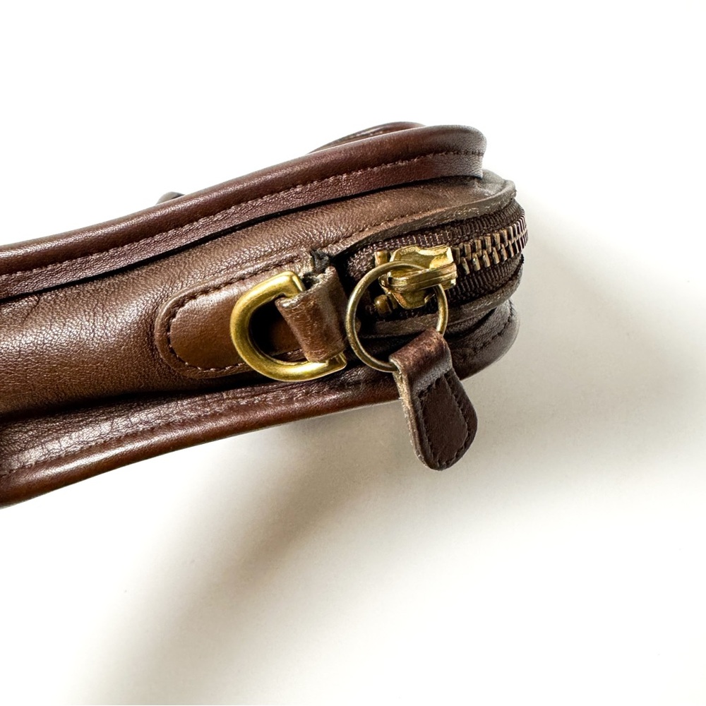 Vintage Coach Carnival Dark Brown Leather Bag 9925 (Missing Strap) - Picture 6 of 8